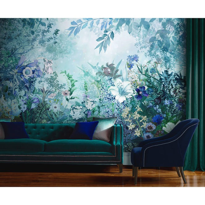 輸入壁紙 Graham & Brown / THE BESPOKE COLLECTION / FANTASY FLORAL Twilight 112677