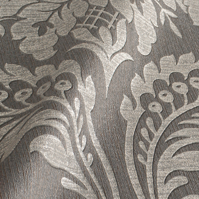 【1mサンプル】Graham & Brown / INDULGENCE / ARCHIVE DAMASK TAUPE 119970