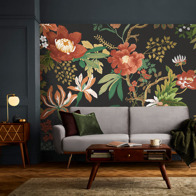 輸入壁紙 Graham & Brown / THE BESPOKE COLLECTION / KIMONO Noir 120266