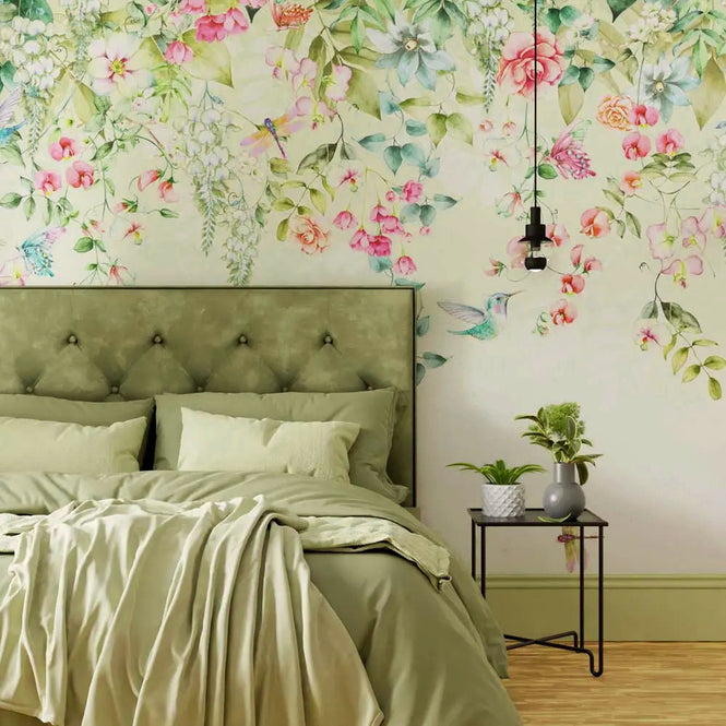 輸入壁紙 Graham & Brown / THE BESPOKE COLLECTION / ETHEREAL FLORA Viridis 122039