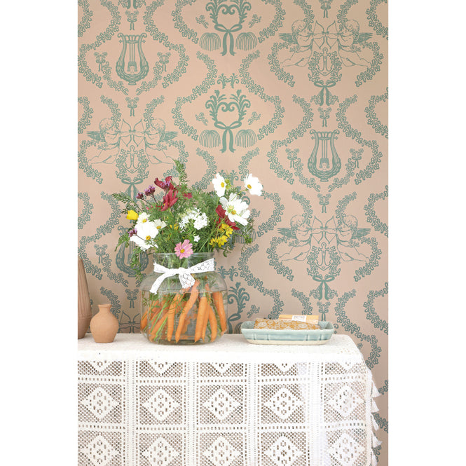 輸入壁紙 Majvillan / A sip of summer's spell / Flame of Love Old pink 166-02