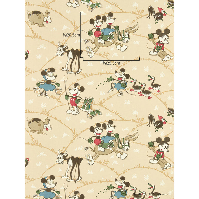 Sanderson / Disney Home X Sanderson Wallpapers / MICKEY AT THE FARM / Butterscotch 217267