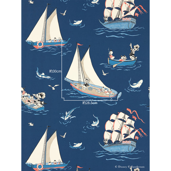 Sanderson / Disney Home X Sanderson Wallpapers / DONALD NAUTICAL / Night Fishing 217283
