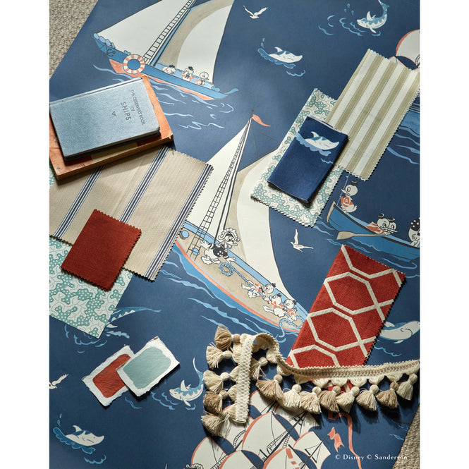 Sanderson / Disney Home X Sanderson Wallpapers / DONALD NAUTICAL / Night Fishing 217283