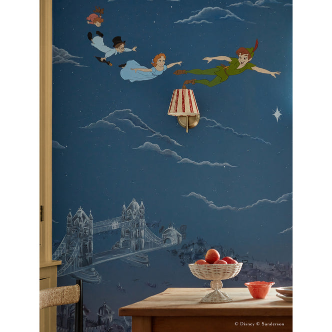 Sanderson / Disney Home X Sanderson Wallpapers / PETER PAN / Evening Blue 217293