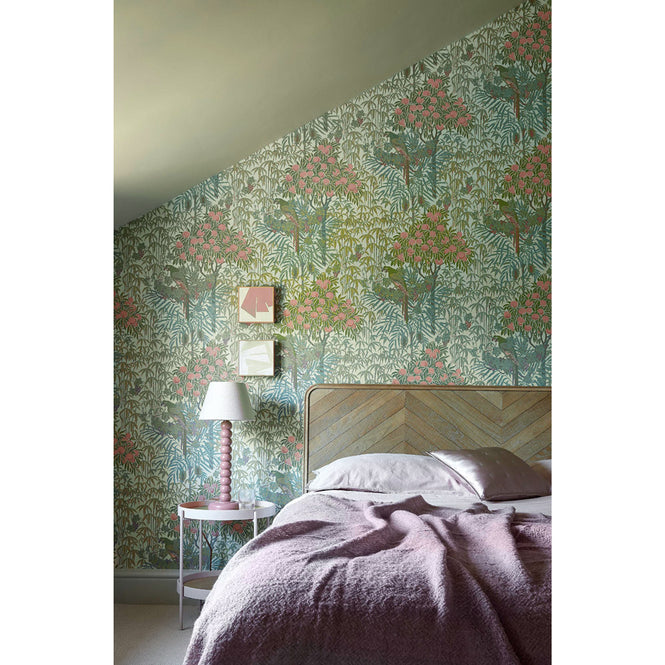 輸入壁紙 1838 Wallcoverings / V&A DECORATIVE PAPERS / MACAW Olive 2311-167-01