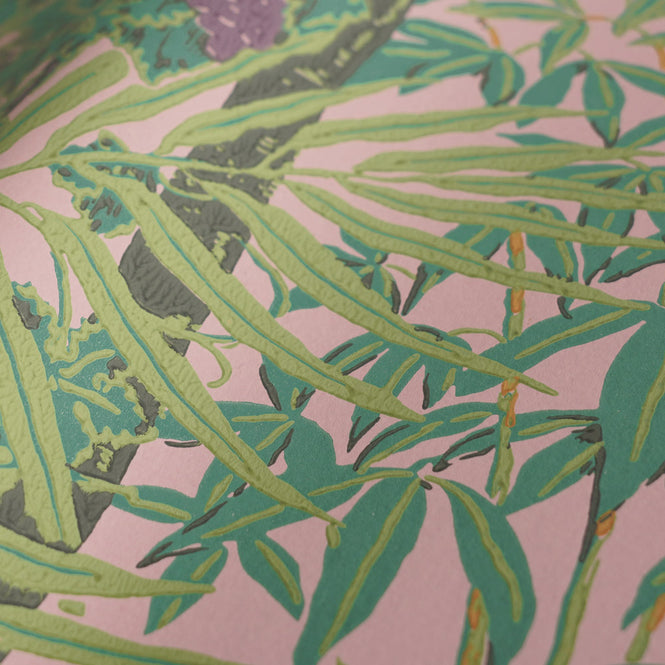 輸入壁紙 1838 Wallcoverings / V&A DECORATIVE PAPERS / MACAW Blush Pink 2311-167-02