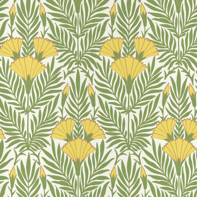 輸入壁紙 1838 Wallcoverings / V&A DECORATIVE PAPERS / FLORAL FANFARE Vivid Yellow 2311-171-01