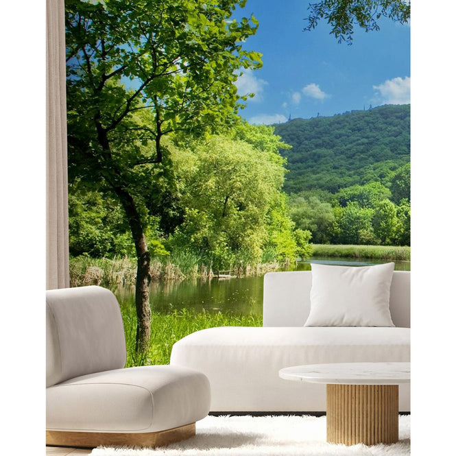 PHOTOWALL / Summer Landscape with River (e19156)