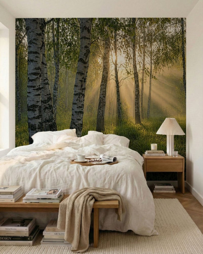 PHOTOWALL / Sunlight Through Birch Trees (e315825)