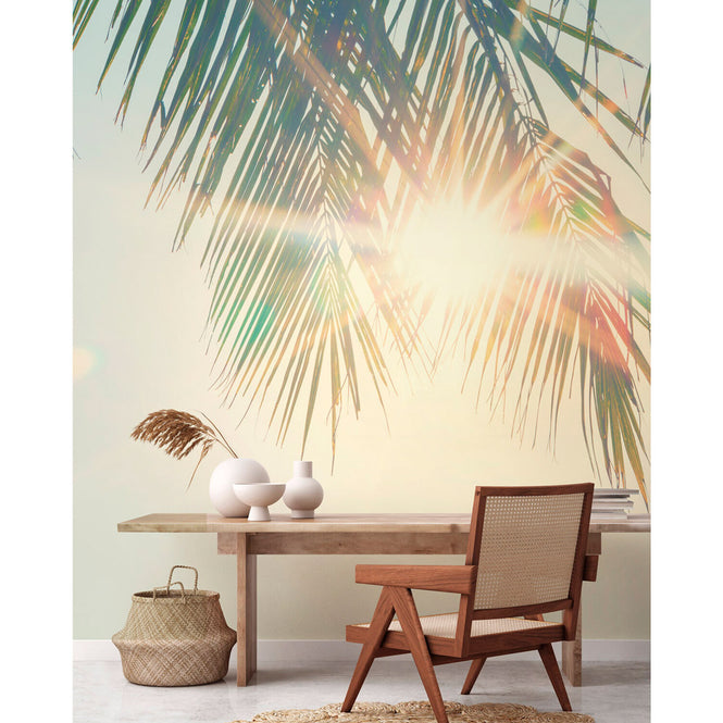 PHOTOWALL / Palm Leaves Sunset (e315854)