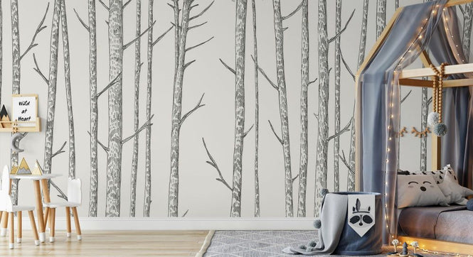 PHOTOWALL / Tree Tops - Black (e325467)