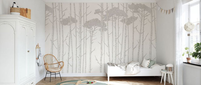 PHOTOWALL / Tree Tops - Grey (e325468)