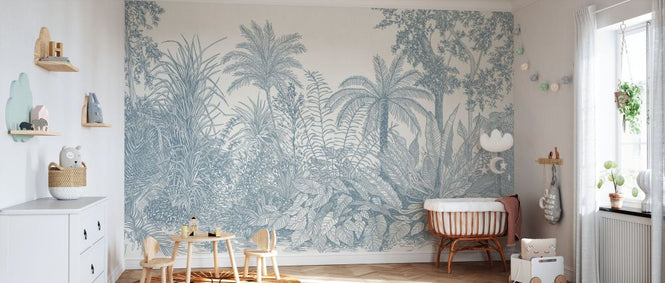 PHOTOWALL / Tropica - Pale Blue (e325471)