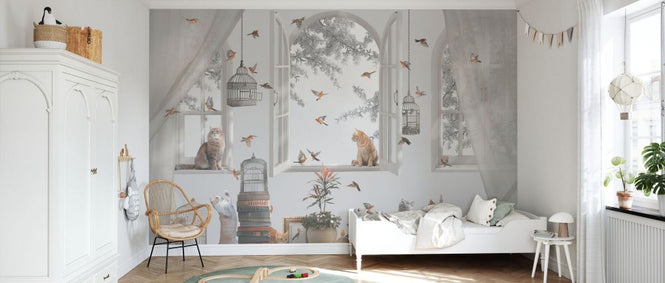 PHOTOWALL / Adorable Cats and Birds (e337170)