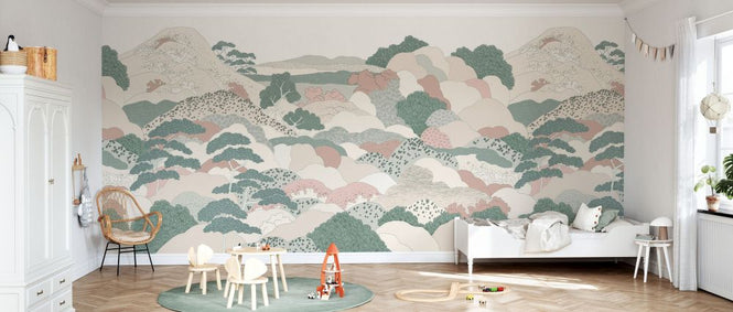 PHOTOWALL / Highlands - Sage Pink (e84678)
