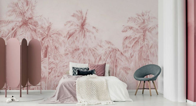 PHOTOWALL / Wildwood - Burgundy Crayon (e92765)
