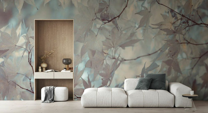 PHOTOWALL / Autumn Coloured Leaves Backlit (e92964)