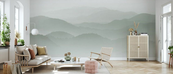 PHOTOWALL / Velvet Mountains - Green (e93000)