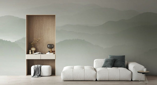 PHOTOWALL / Velvet Mountains - Green (e93000)