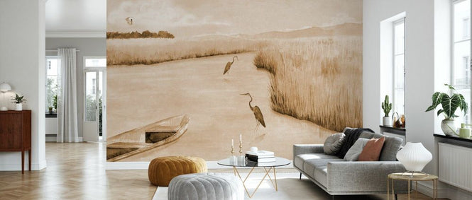 PHOTOWALL / Heron Bay - Sepia (e93499)