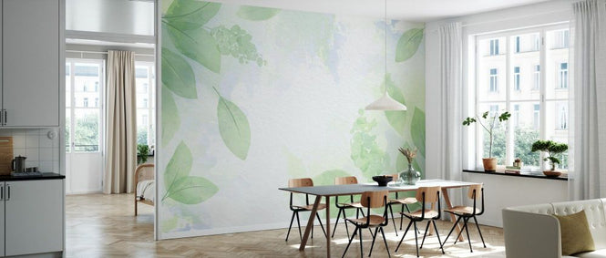 PHOTOWALL / Soft Green Leaves (e93542)