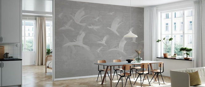 PHOTOWALL / Flock of Birds - Warm Grey (e93685)