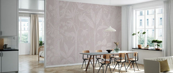 PHOTOWALL / Embossed Oasis - Pink (e93821)