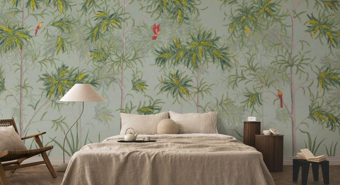 PHOTOWALL / Feathered Grove - Blue (e94145)