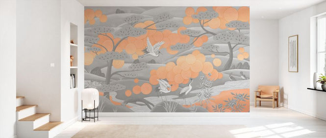 PHOTOWALL / Swirl - Grey (e94154)