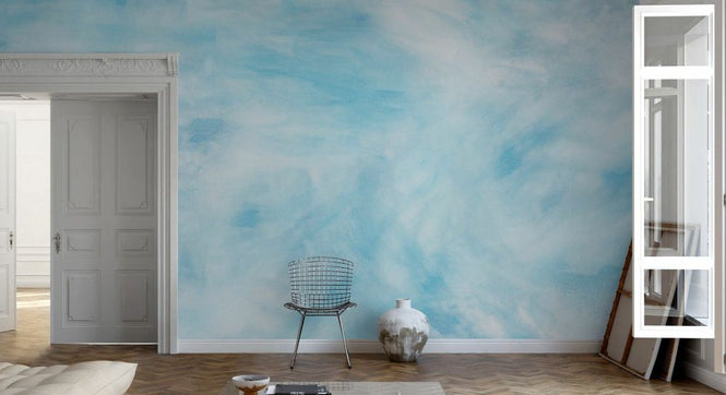 PHOTOWALL / Abstract Watercolor Strokes - Californa Blue (e94175)