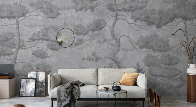 PHOTOWALL / Tall Trees - Grey (e94312)