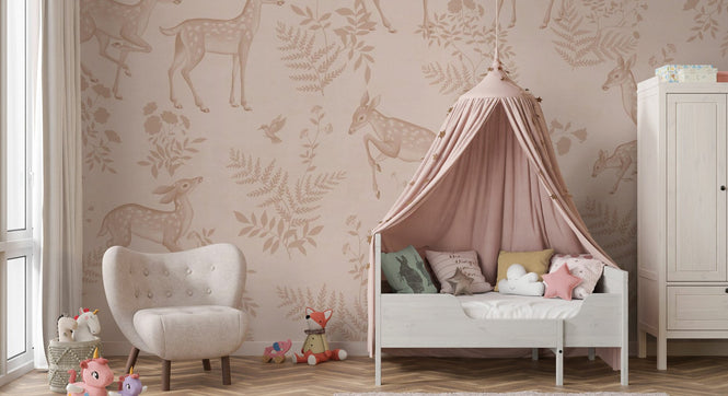 PHOTOWALL / Baby Deer - Sepia (e94315)