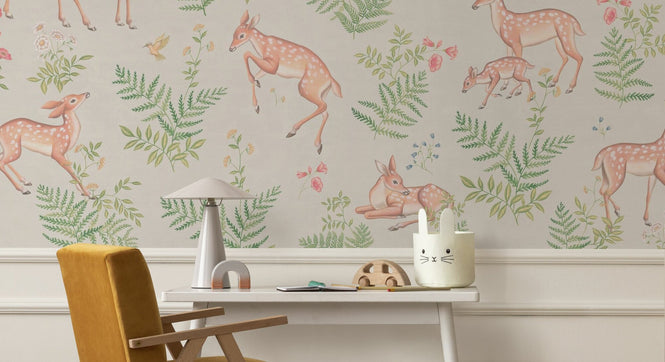 PHOTOWALL / Baby Deer - Grey (e94318)