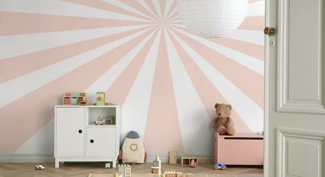 PHOTOWALL / Circus - Rectangle - Light Pink Wall Mural (e94352)