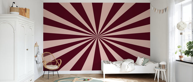PHOTOWALL / Circus - Rectangle - Dark Red and Pink Wall Mural (e94359)