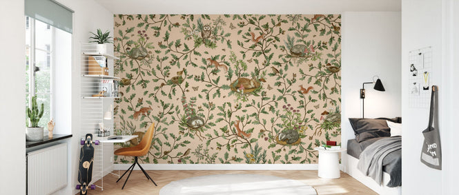 PHOTOWALL / Playful Woods - Beige (e94581)
