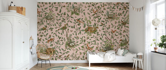 PHOTOWALL / Playful Woods - Pink (e94589)