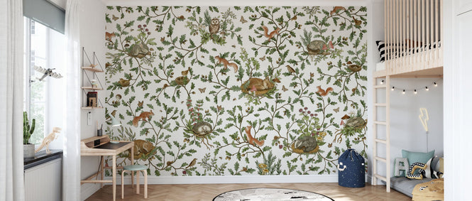 PHOTOWALL / Playful Woods - White (e94591)