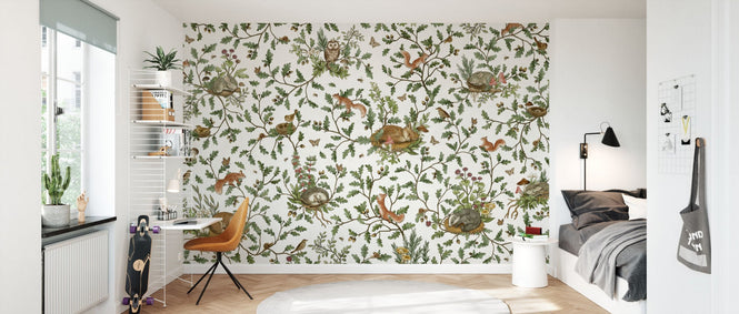 PHOTOWALL / Playful Woods - White (e94591)