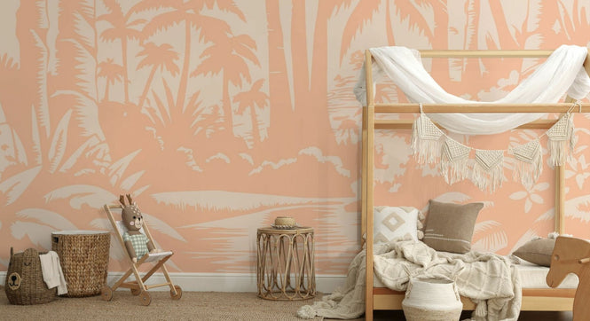 PHOTOWALL / Jungle View - Peachy (e94619)