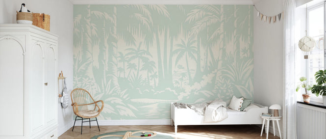 PHOTOWALL / Jungle View - Light Green (e94620)