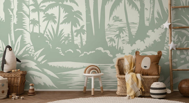 PHOTOWALL / Jungle View - Green (e94627)