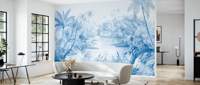 PHOTOWALL / Tangled Jungle II - Blue (e94721)