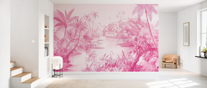 PHOTOWALL / Tangled Jungle II - Pink (e94726)