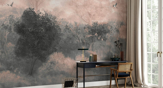 PHOTOWALL / Romantic Landscape - Pink (e94742)