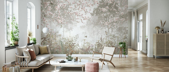 PHOTOWALL / Sparkling Garden - Beige (e94743)