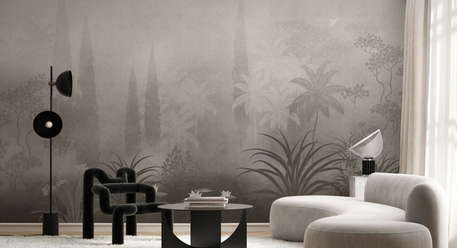 PHOTOWALL / Moonlit Serenity II - Grey (e94758)
