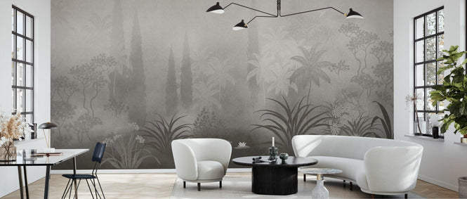 PHOTOWALL / Moonlit Serenity II - Grey (e94758)