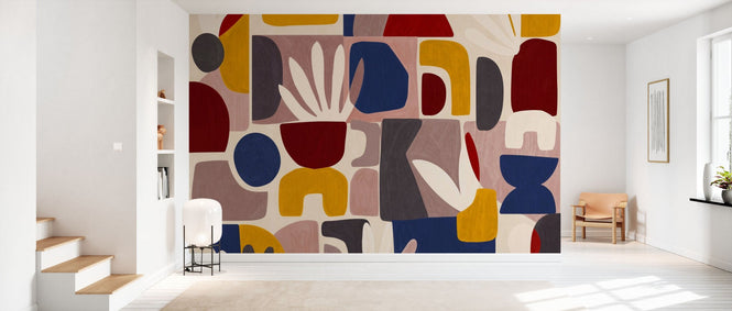 PHOTOWALL / Organic Abstract Shapes - Multicolored (e94759)